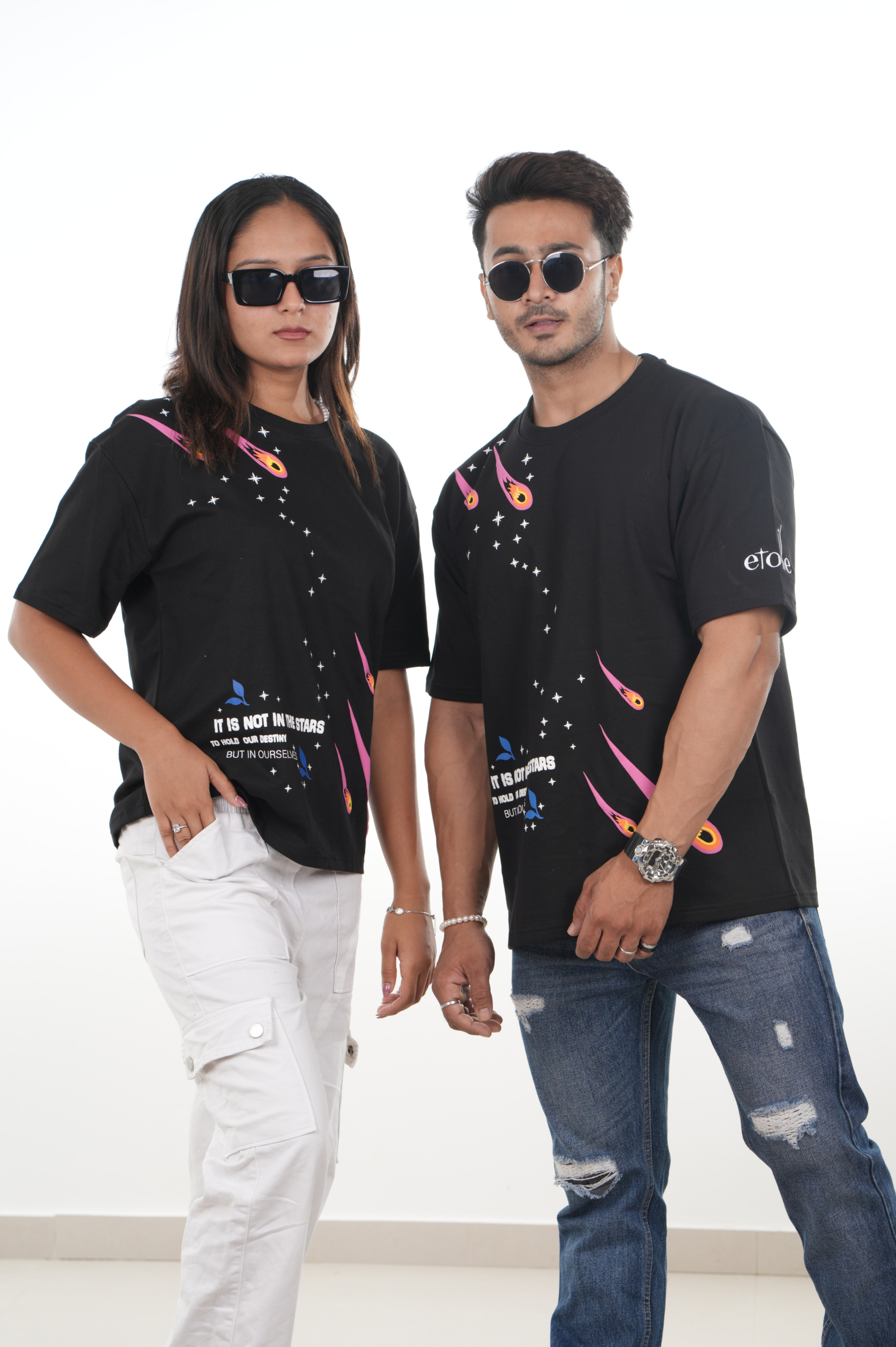 Shooting Star Oversized T-shirt Black