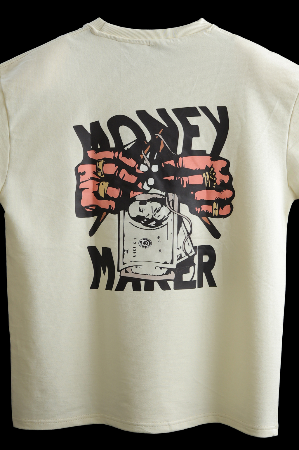 Money Maker Oversized T-shirt Cream