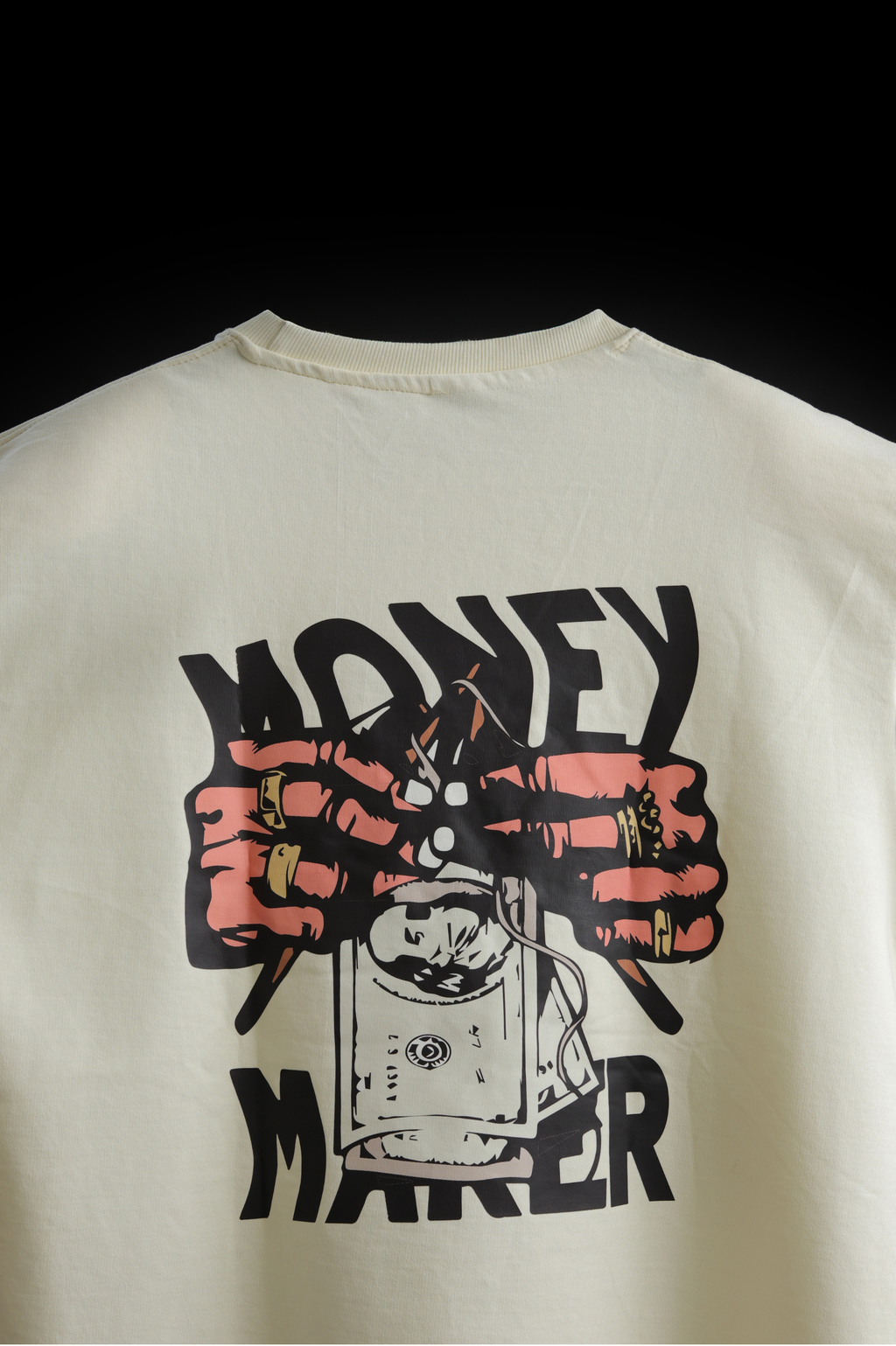 Money Maker Oversized T-shirt Cream