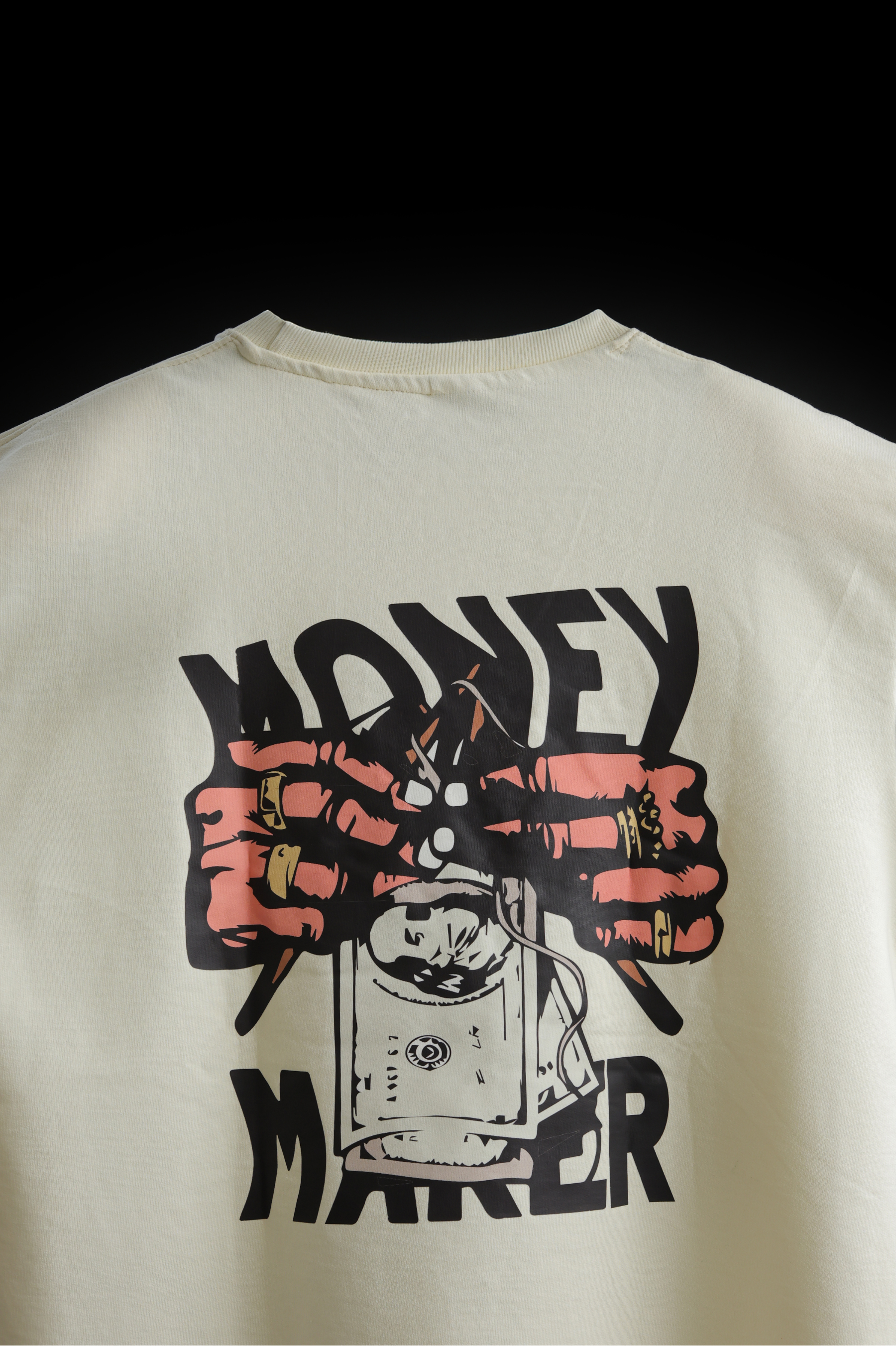 Money Maker Oversized T-shirt Cream